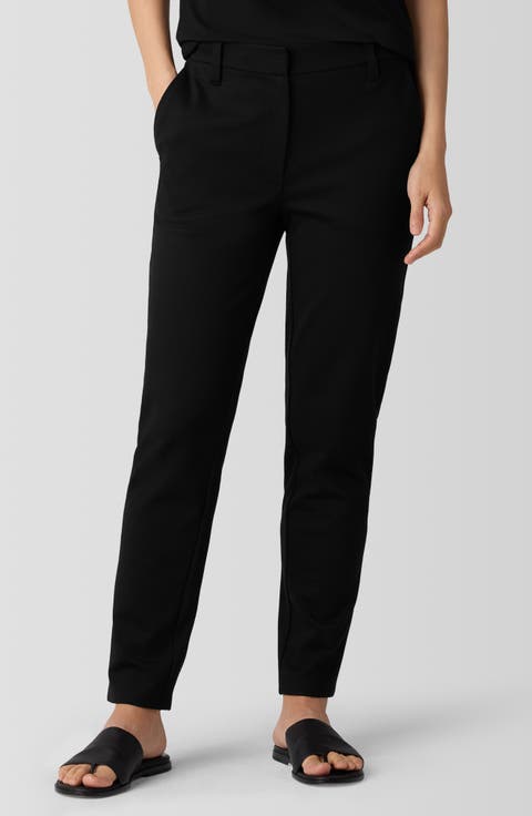 Jersey Tapered Ankle Trousers (Regular & Petite)