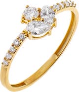 BY ADINA EDEN Lab Grown Diamond Multi Shape Dainty Ring