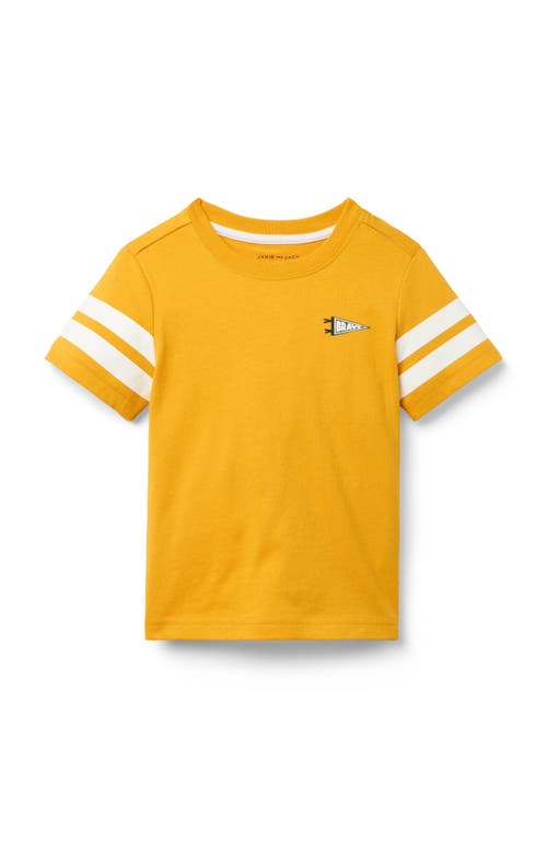 Janie And Jack Pennant Flag Tee In Yellow
