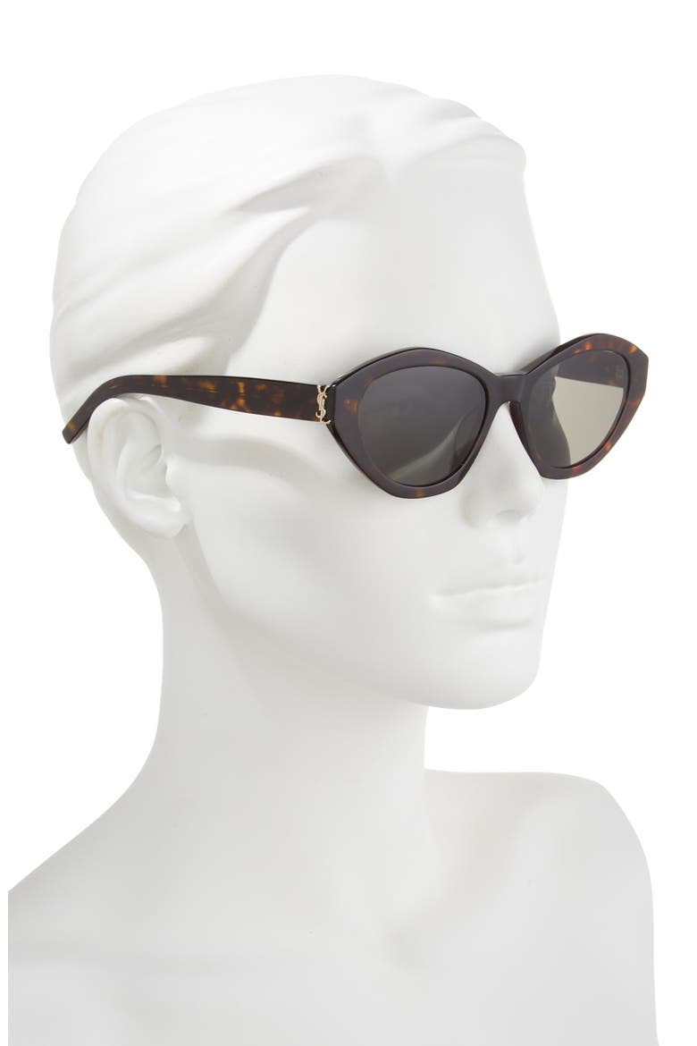 54mm Cat Eye Sunglasses, Alternate, color, HAVANA HAVANA GREY