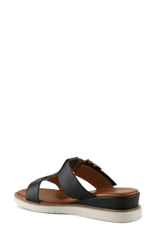 Spring Step Seaport Slide Sandal In Black