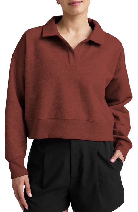 Luxfleece Johnny Collar Pullover Sweater
