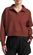 Beyond Yoga Luxfleece Johnny Collar Pullover Sweater