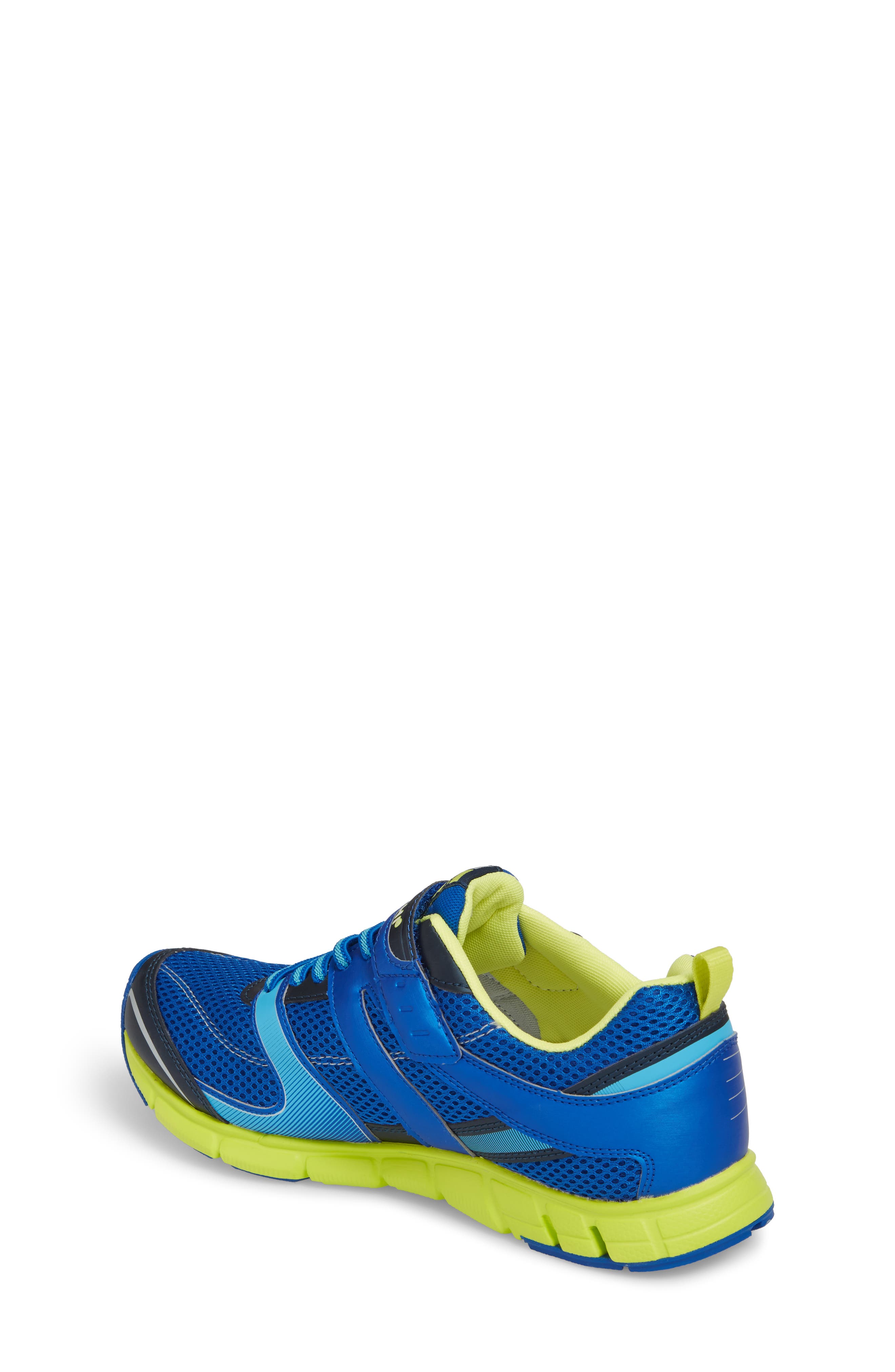 Velocity Washable Sneaker, Alternate, color, BLUE/ LIME