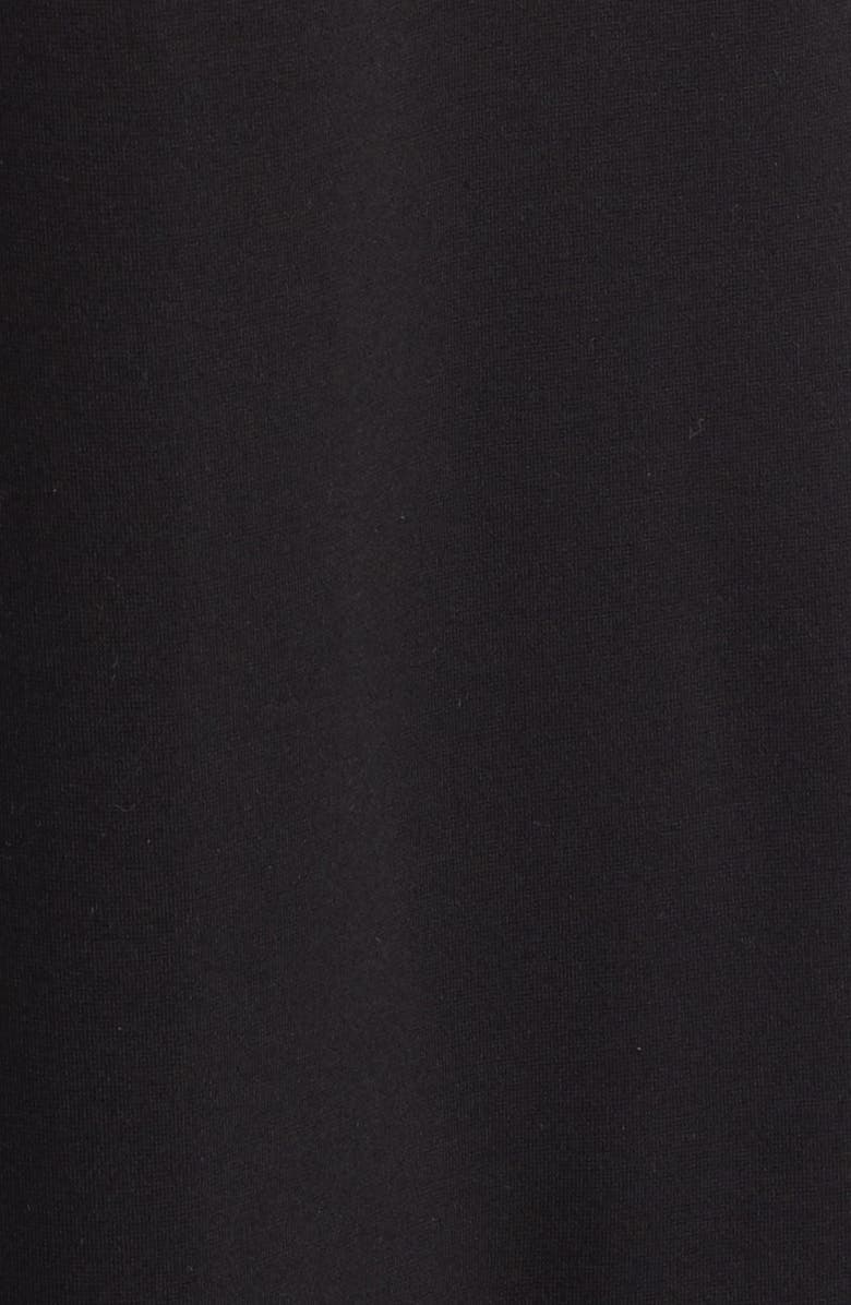 Anne Klein Pleated Wide Leg Crop Pull-On Pants, Alternate, color, Anne Black