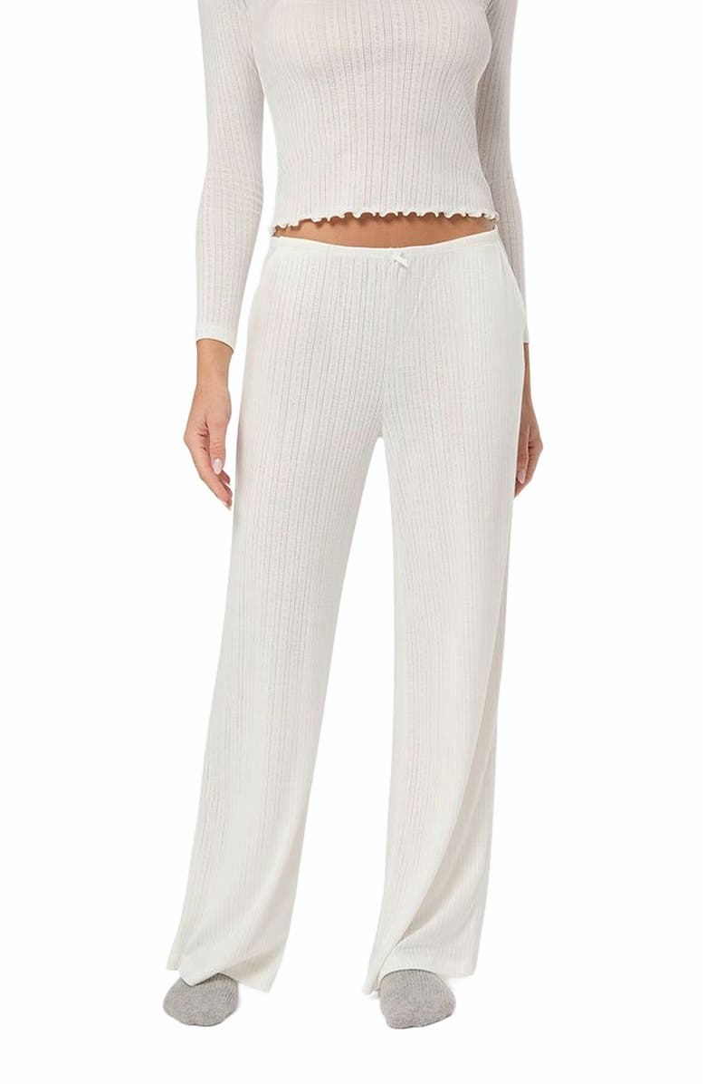 WeWoreWhat Pull-on Pants, Alternate, color, Ivory