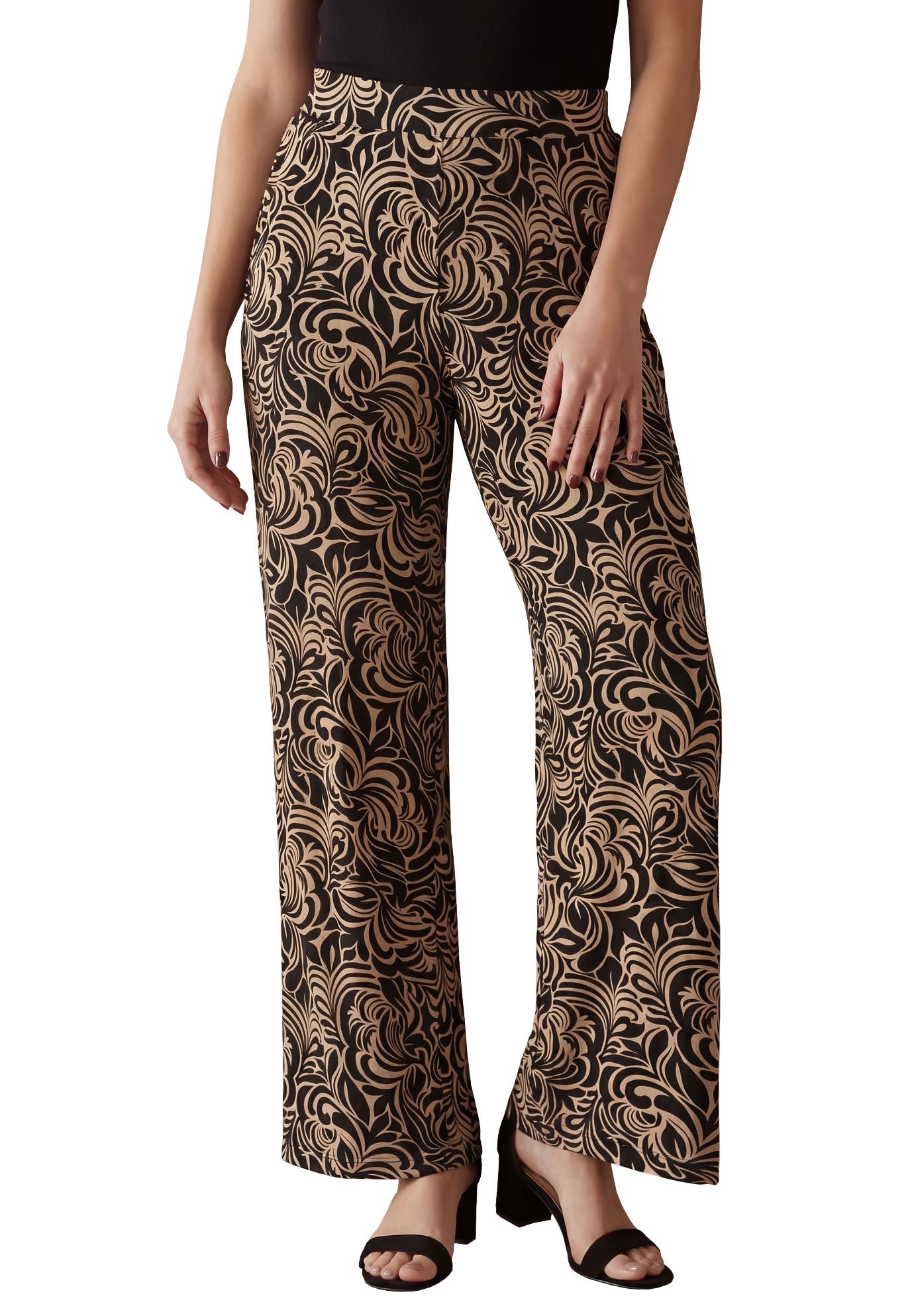 BLACK KHAKI SCROLL