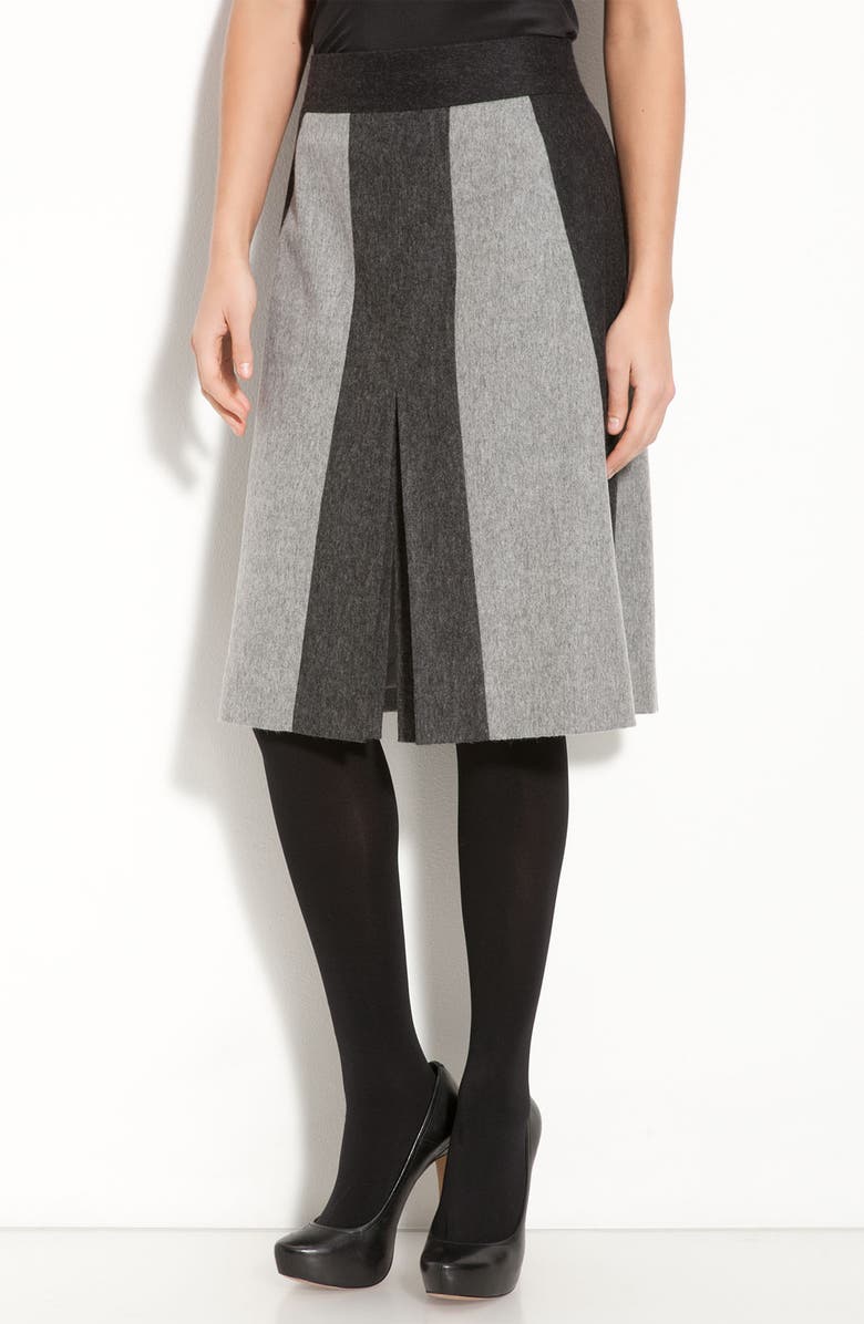 Classiques Entier<sup>®</sup> 'Isadora' Wool Blend Paneled Skirt, Main, color,