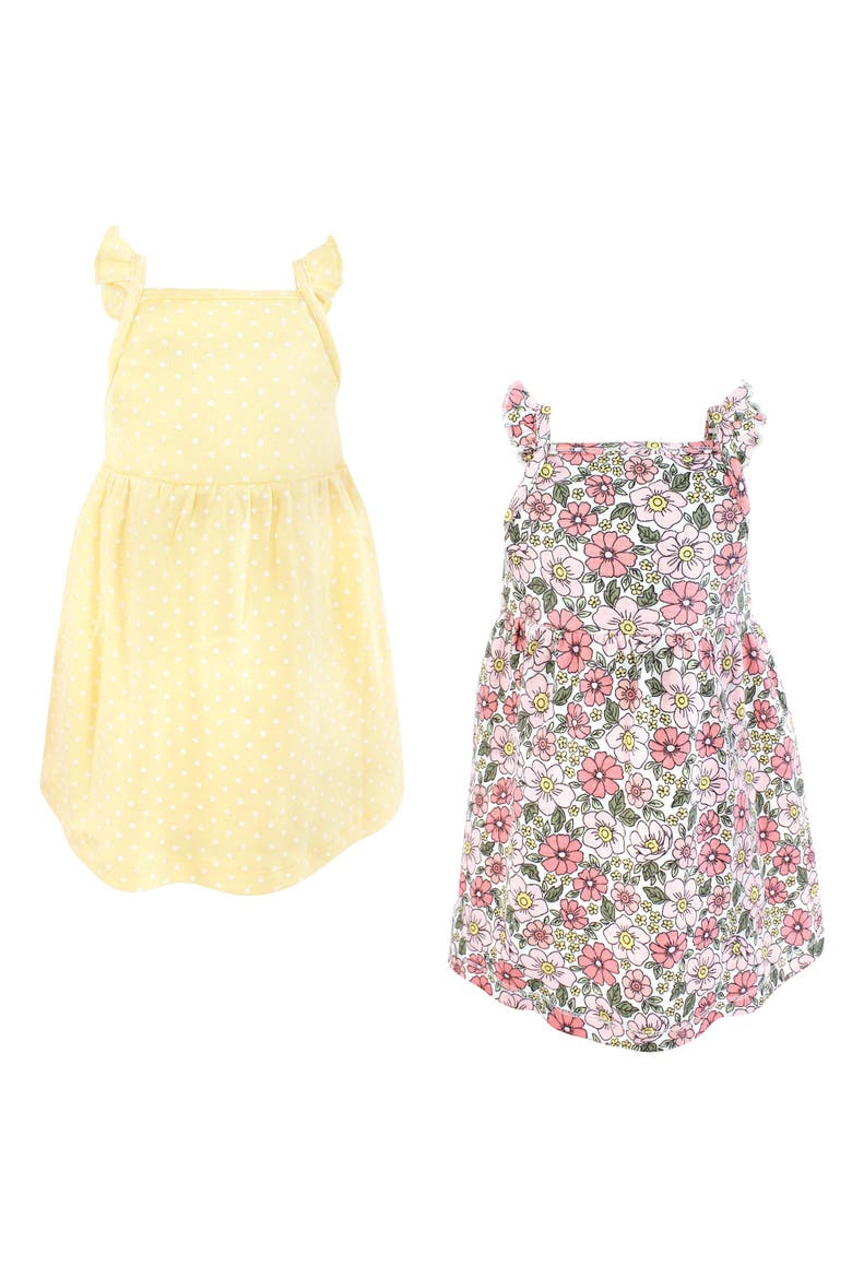 Sleeveless Dress Set 2-Pack, Main, color, Pink Yellow Pretty Floral