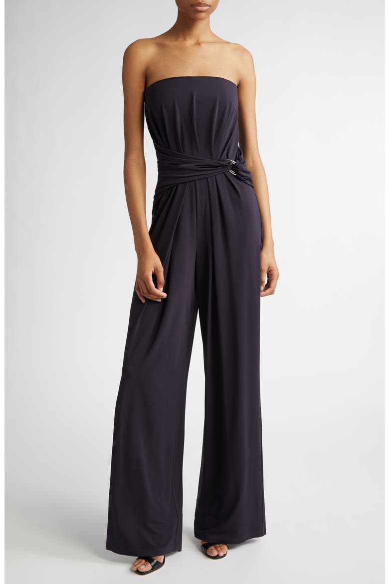 Fiero Strapless Stretch Jersey Jumpsuit, Main, color, ULTRAMARINE