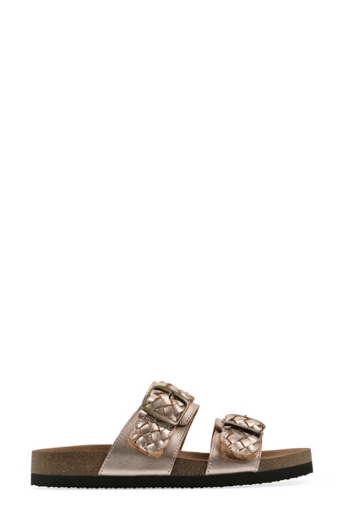 Cliffs By White Mountain Hey Hey Slide Sandal In Rosegold Metallic