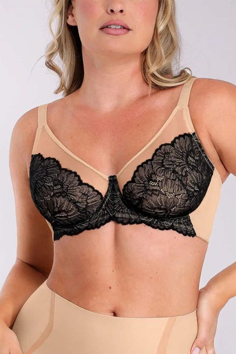 Supportive Unlined Lace Underwired Bra