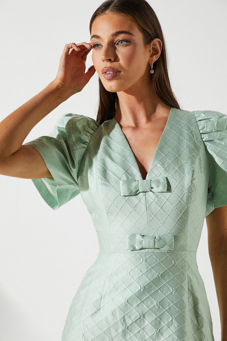 Coast Jacquard Bow Mini Dress (Women) | Nordstrom