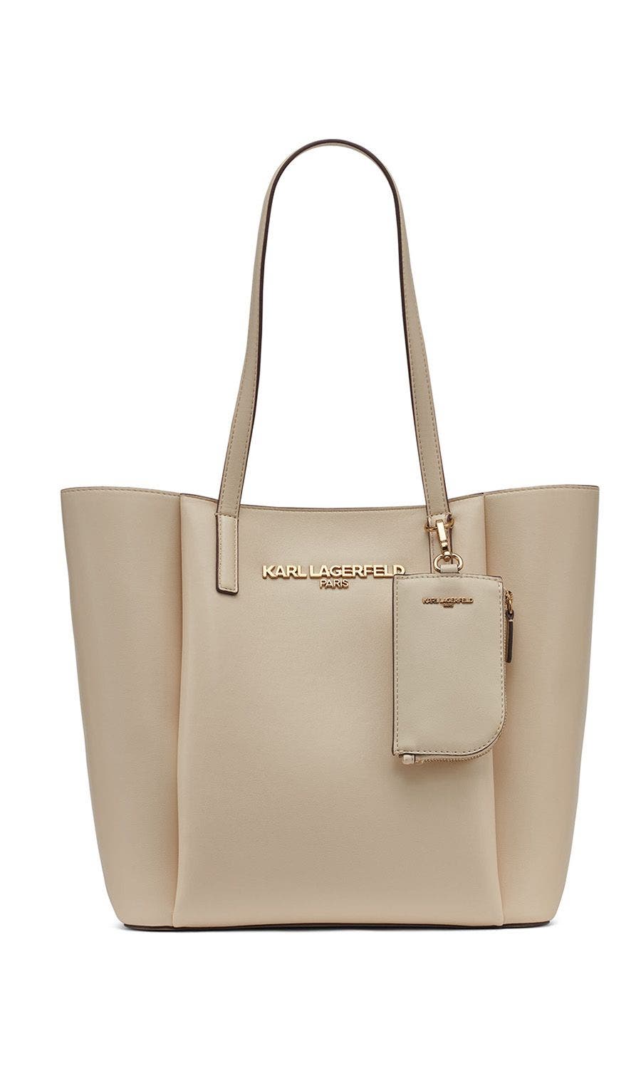 KARL LAGERFELD PARIS Louise Tote, Main, color, Brie