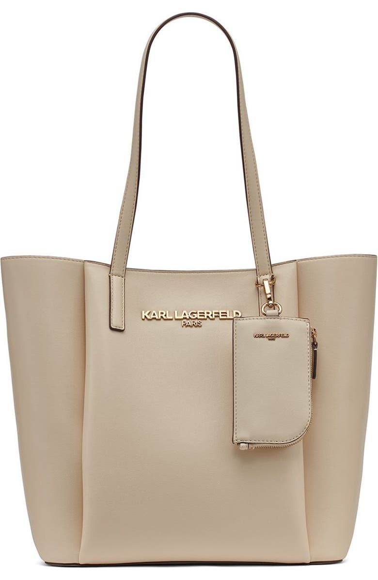 KARL LAGERFELD PARIS Louise Tote, Main, color, Brie