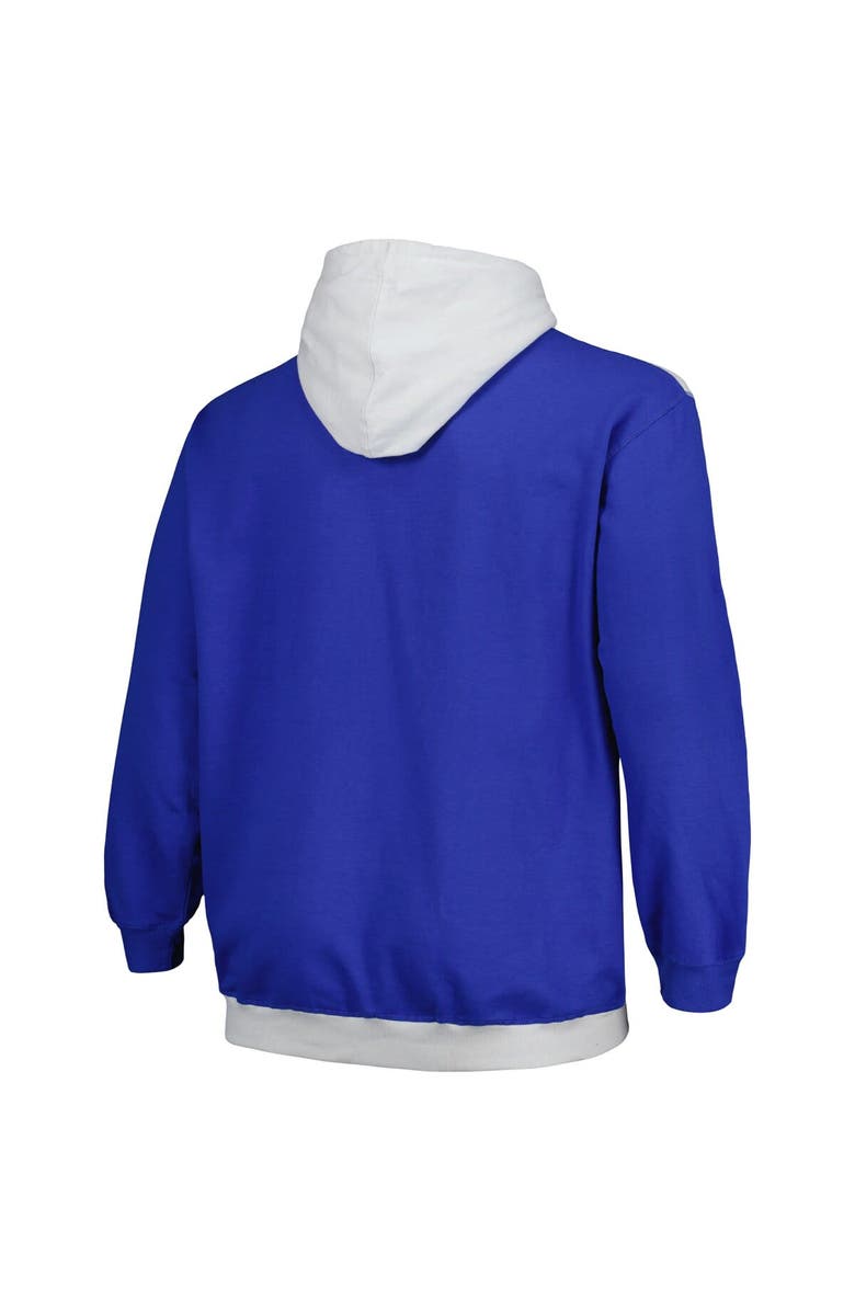 FANATICS Men's Fanatics Branded  Royal/Silver Golden State Warriors Big & Tall Primary Arctic Pullover Hoodie, Alternate, color, Royal