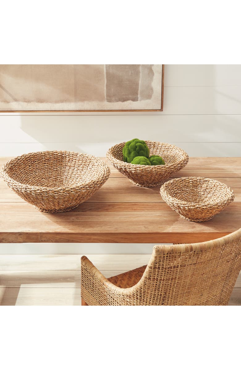 Napa Home & Garden Seagrass Shallow Tapered Baskets Set of 3, Alternate, color,