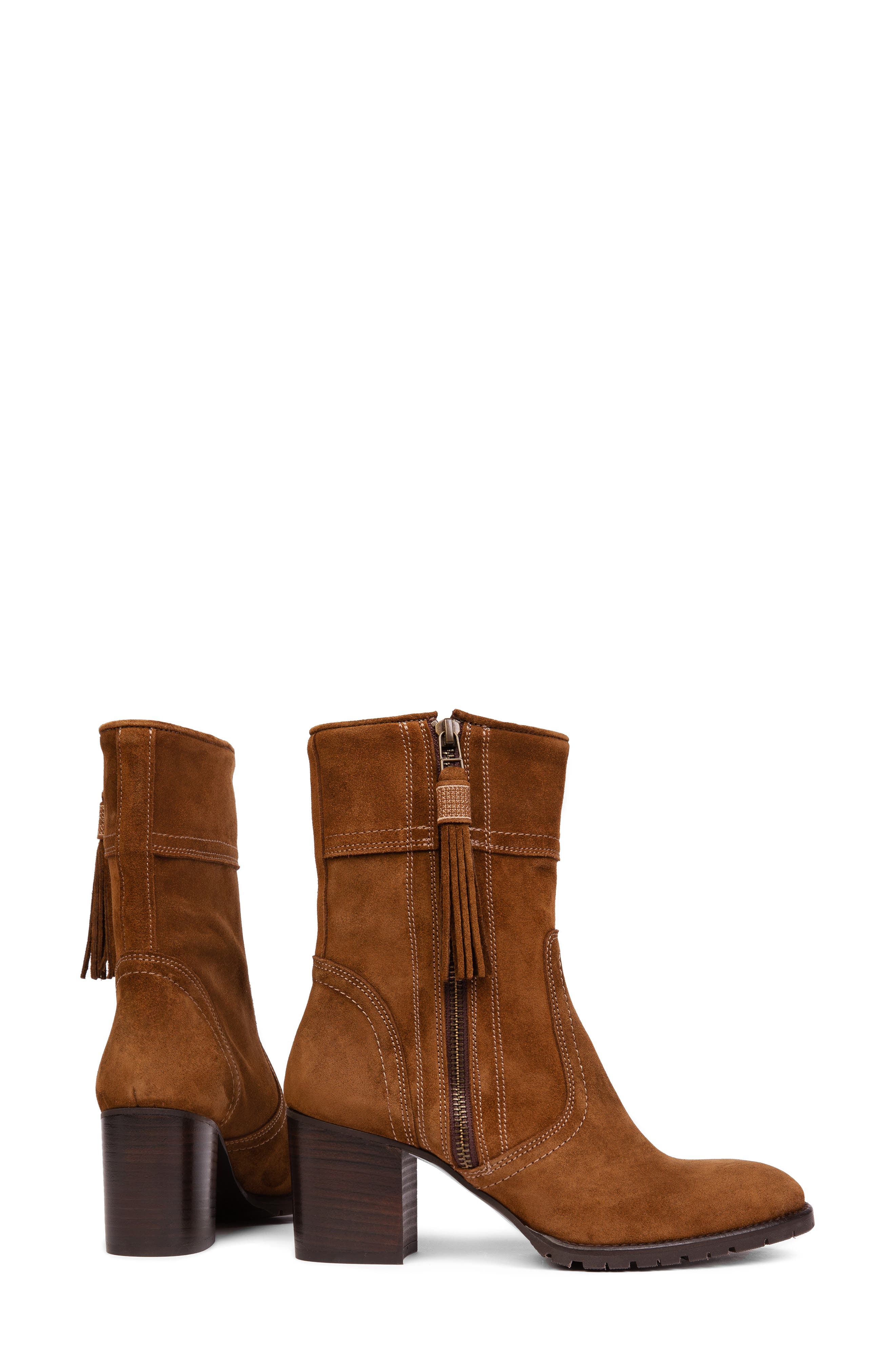 Penelope Chilvers Fina Tassel Bootie, Alternate, color, Peat