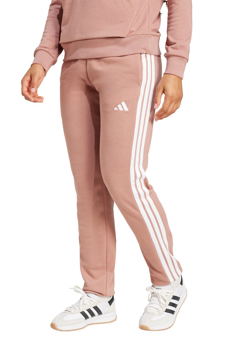 adidas 3-Stripes Fleece Sweatpants, Alternate, color, Warcla/ White