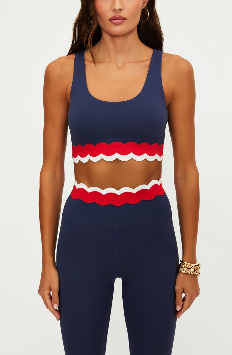 Beach Riot Marin Scallop Colorblock Bikini Top, Alternate, color, Twilight Firework Colorblock