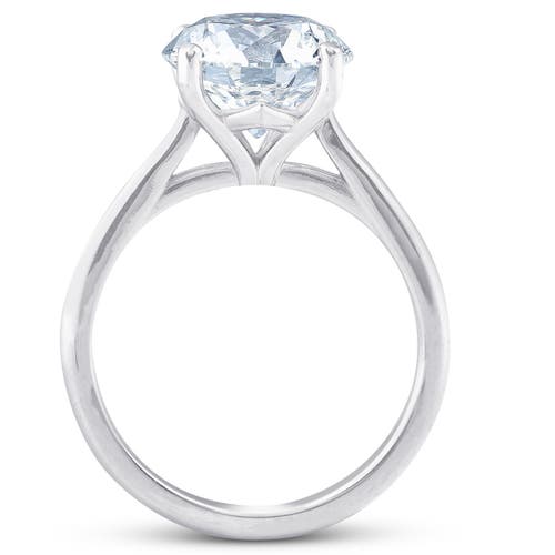 Bliss Diamond 4ct Solitaire Moissanite Engagement Ring 14k Gold 10mm