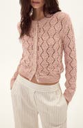 DELUC Cerdena Pointelle Cotton Blend Cardigan