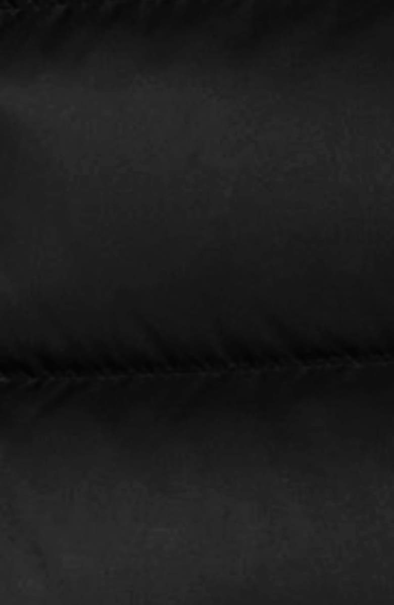 Moncler Ghany Nylon Laqué Down Puffer Vest, Alternate, color, Black