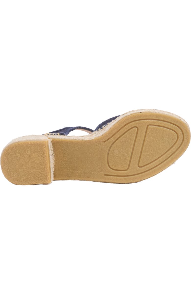 Celtic & Co. Block Heel Espadrille Sandal, Alternate, color, Navy
