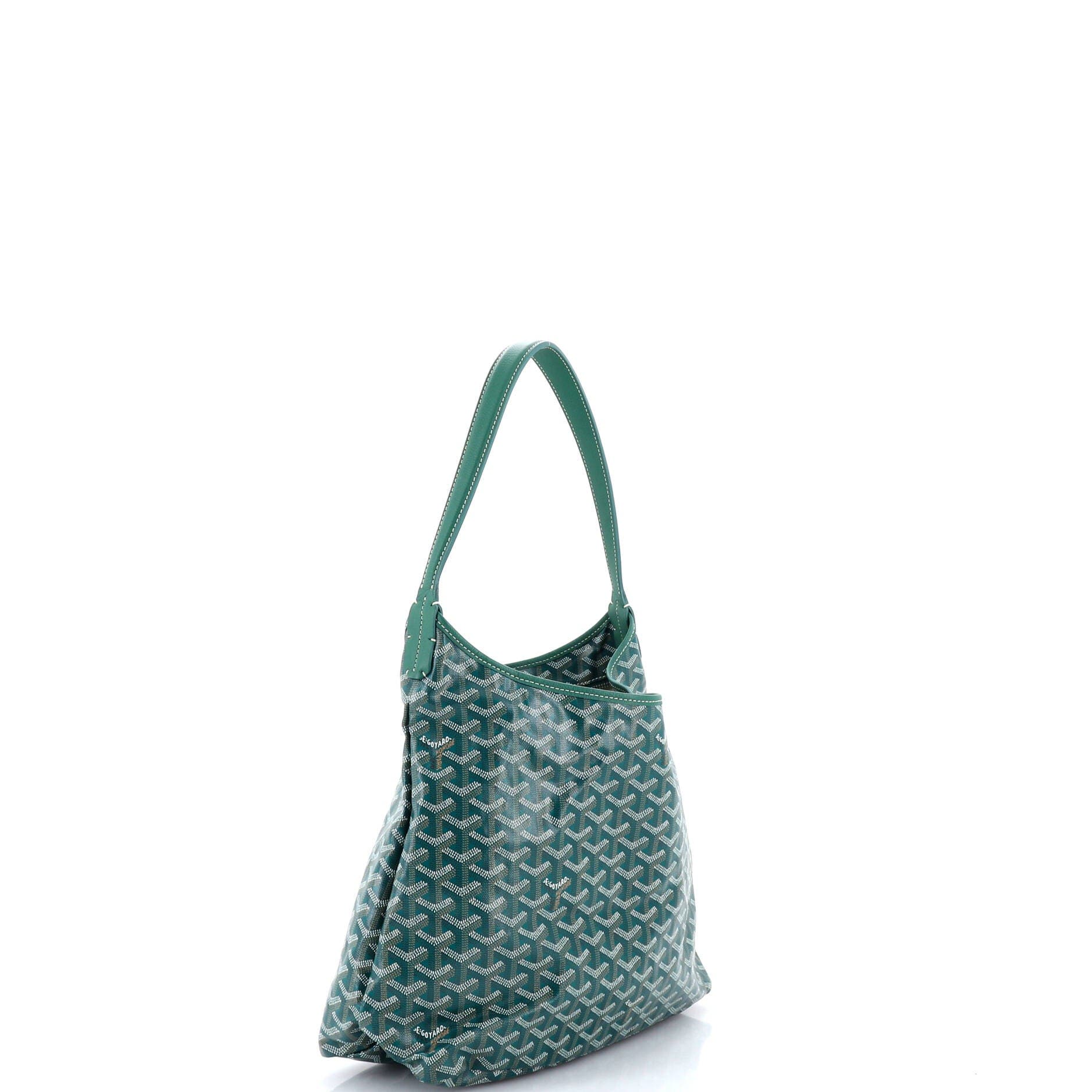 Pre-Owned Goyard Boheme Hobo Coated Canvas, Alternate, color, Green
