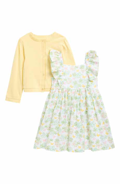Garden Party Dress & Cardigan Set
