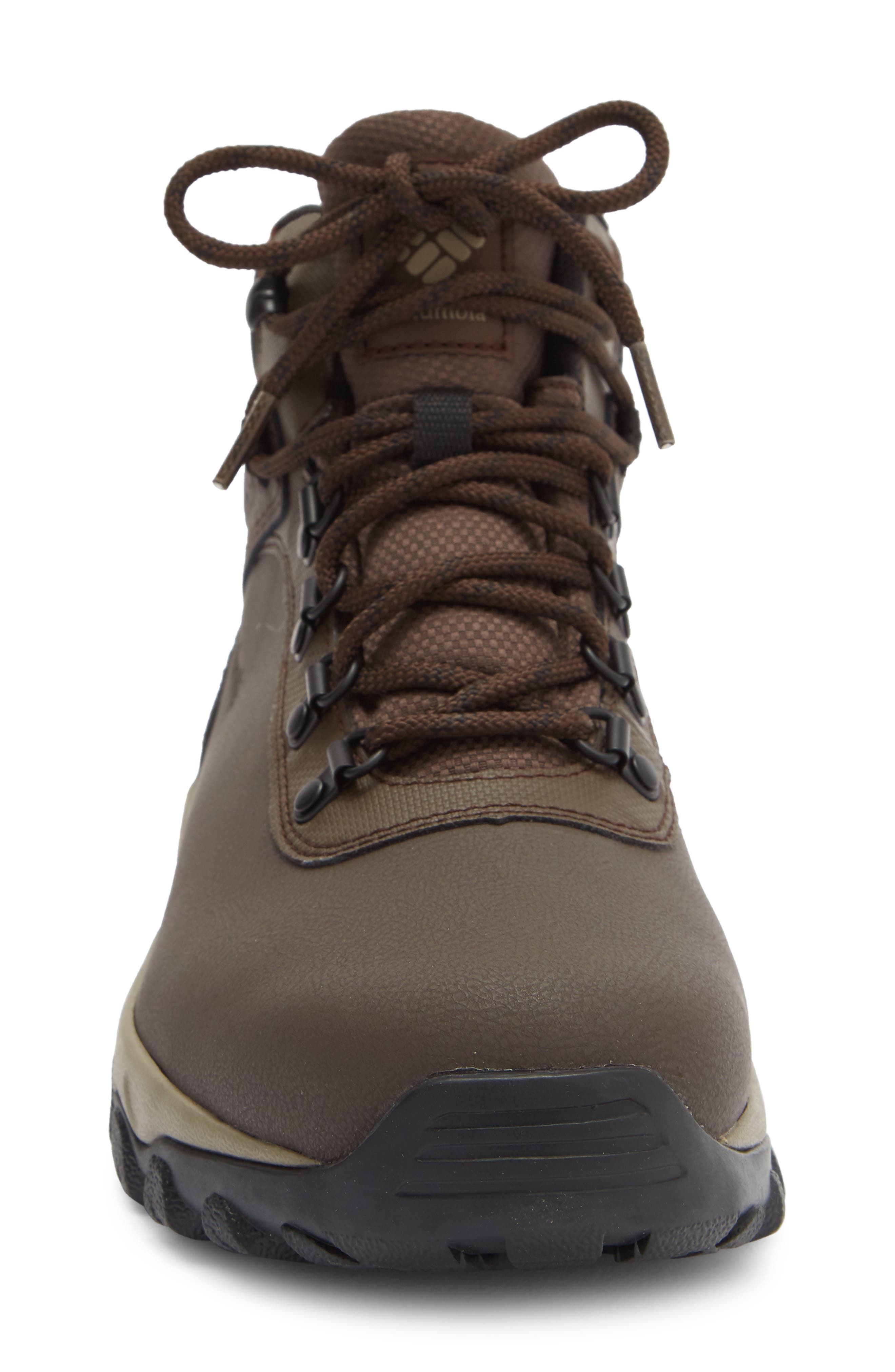 Newton Explorer Leather Waterproof Hiking Boot, Alternate, color, CORDOVAN/ STONE GREEN