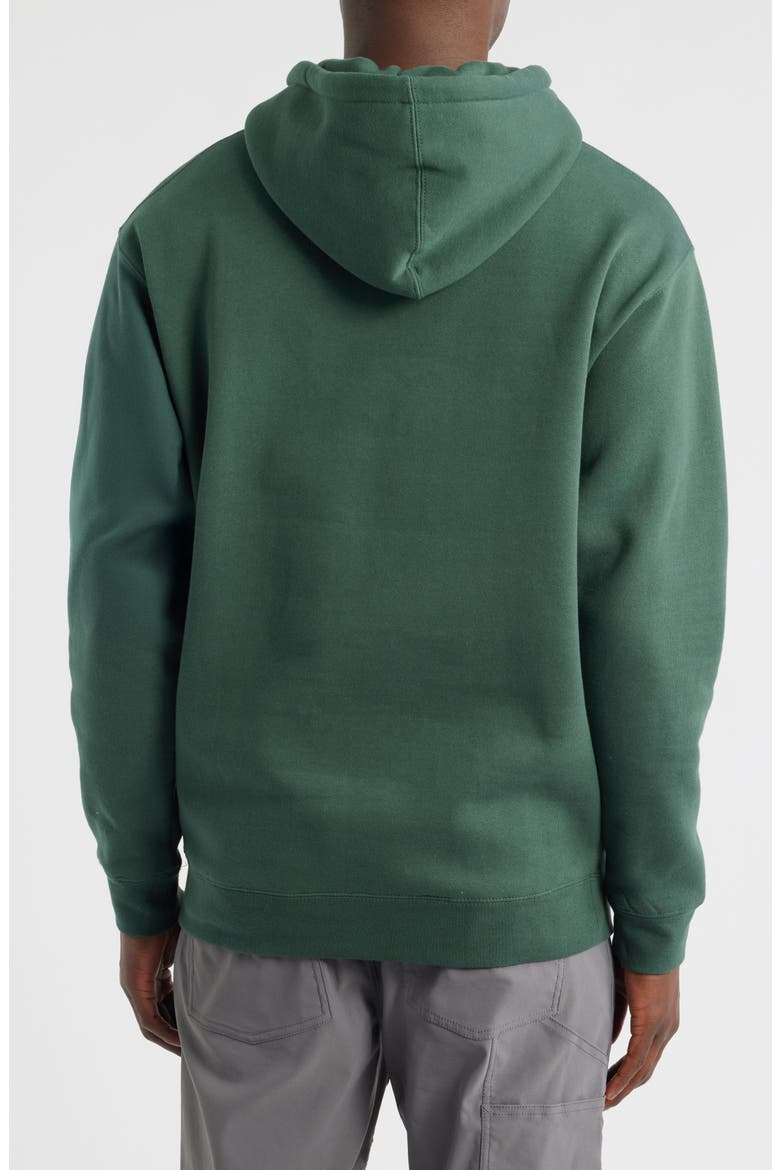 Go-To V2 Fleece Graphic Hoodie, Alternate, color, ALPINE GREEN