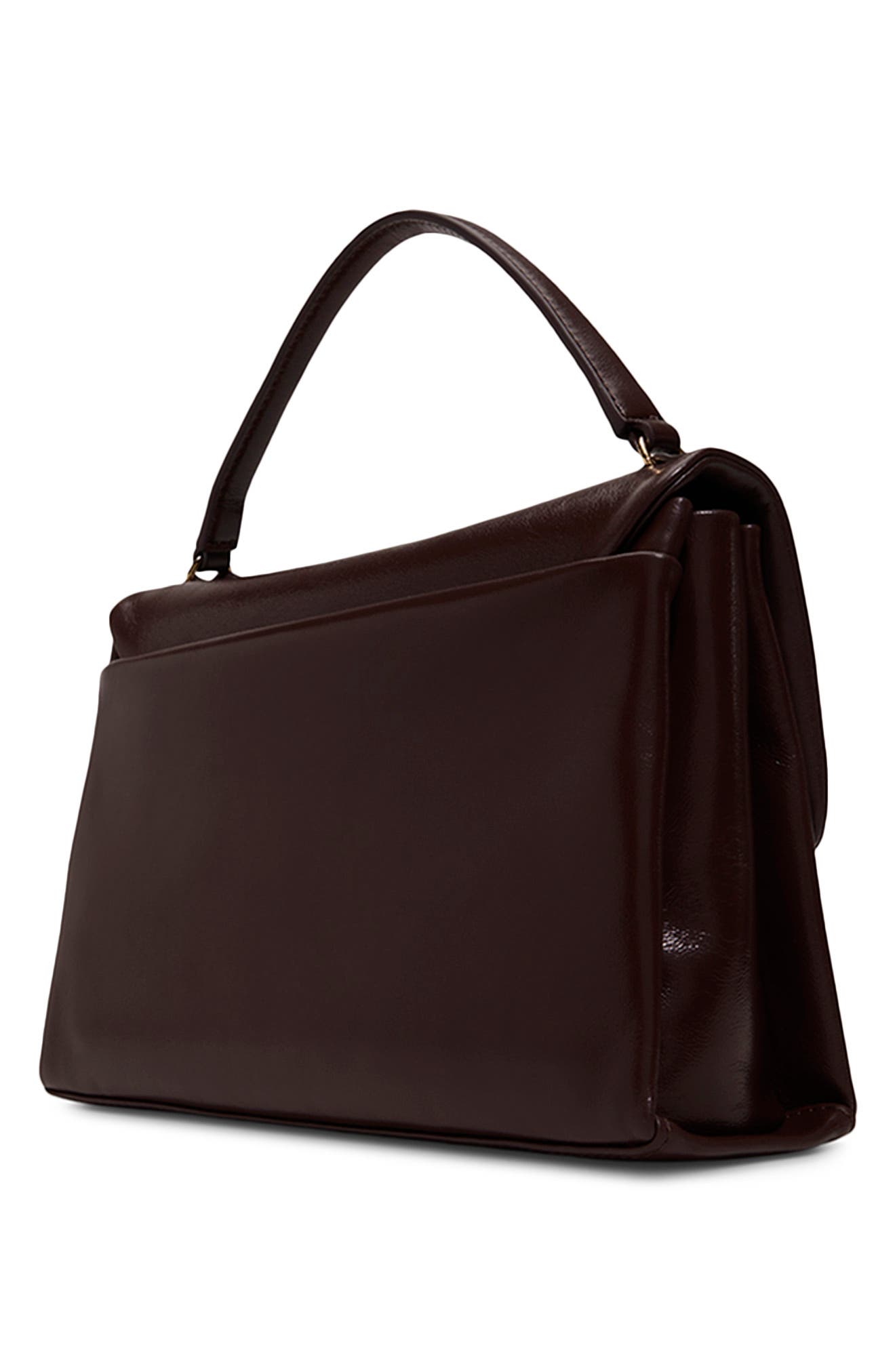 Bethany Leather Handbag, Alternate, color, DARK BROWN
