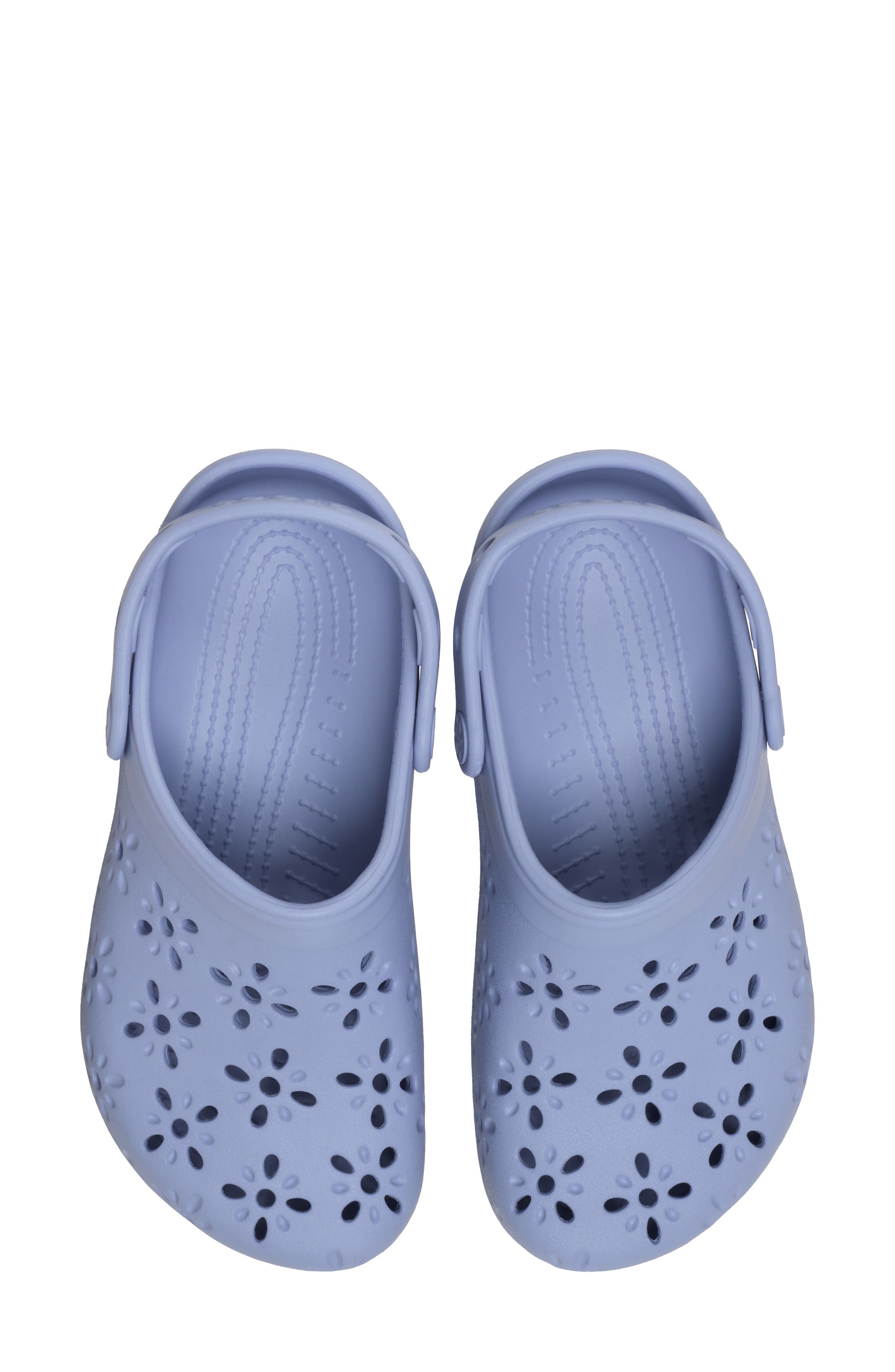 Classic Floral Cutout Clog, Alternate, color, BLUE HAZE