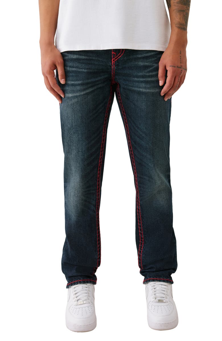 True Religion Rocco Super T Skinny Jeans, Main, color, Tidal Waves Dark Wash