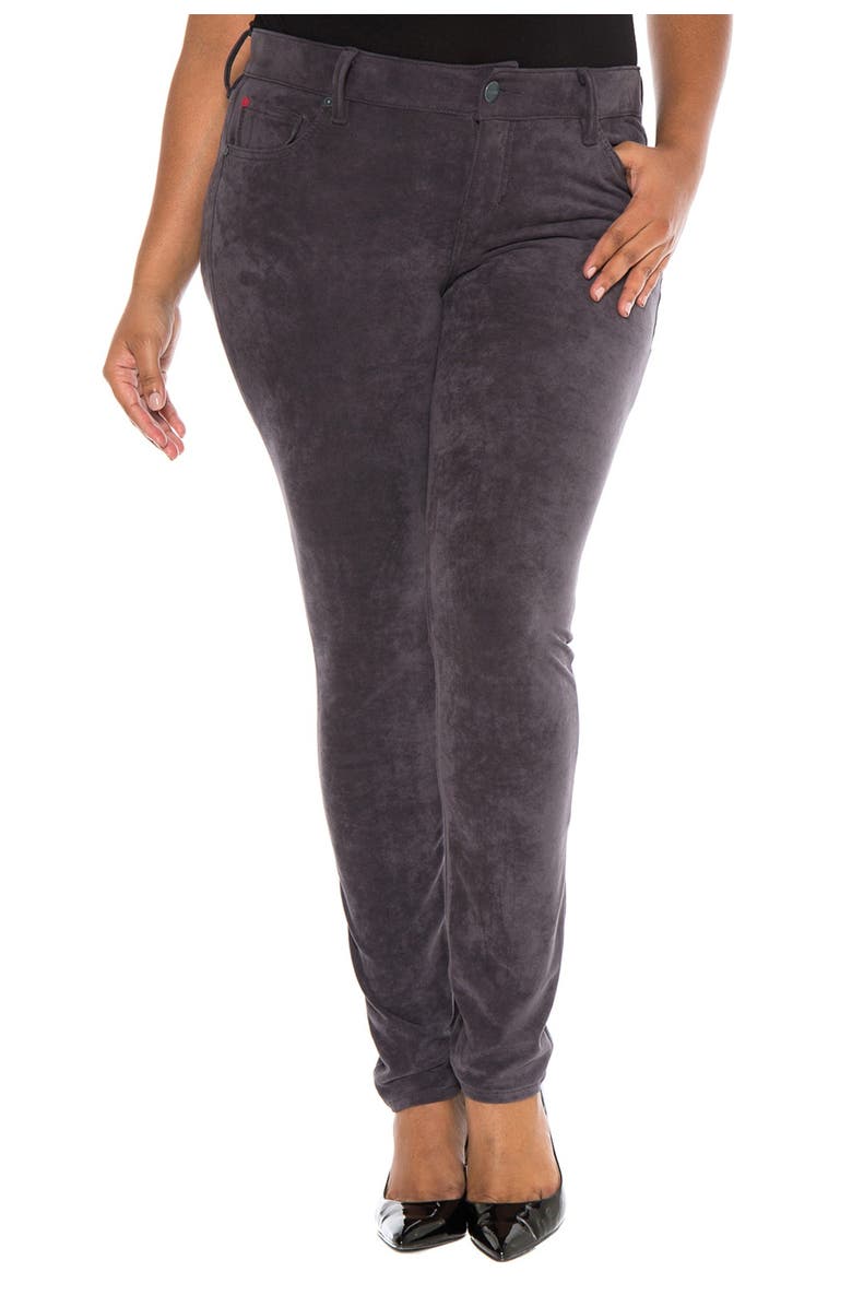 SLINK Jeans Slink Sueded Skinny Jeans, Main, color, Tempest