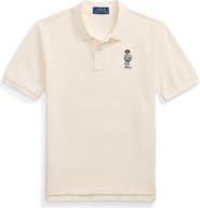Polo Ralph Lauren Kids' Embroidered Polo Bear Cotton Piqué Polo