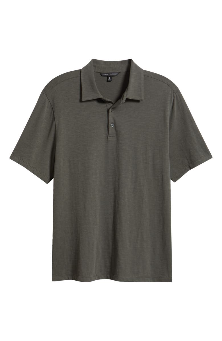 Robert Barakett Brightwood Slub Cotton Polo, Alternate, color, Beluga