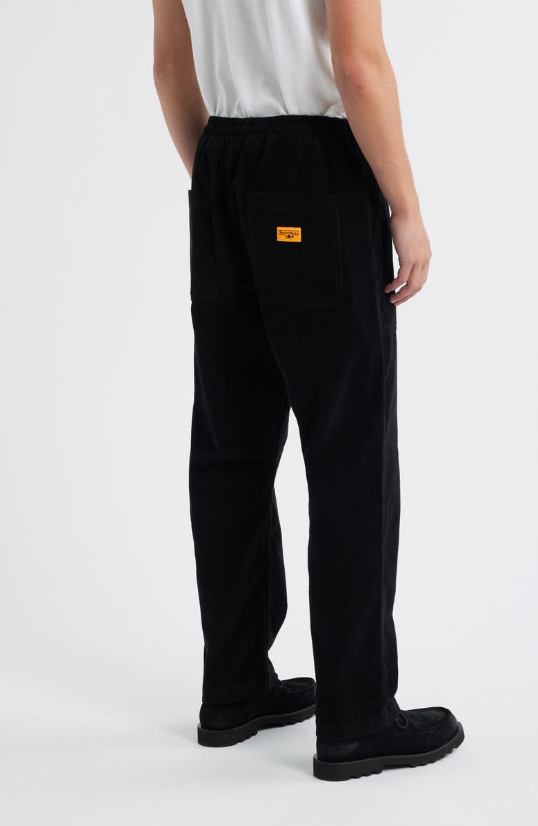 Service Works Organic Cotton Corduroy Drawstring Chef Pants, Alternate, color, Black