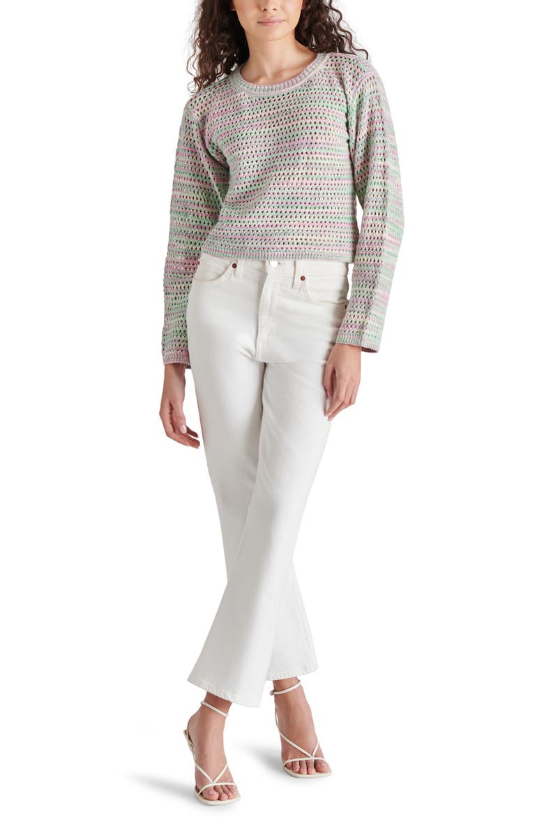 Delicia Open Stitch Sweater, Alternate, color, MULTI