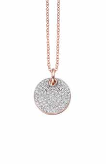 Monica Vinader Ava Diamond Disc Pendant Charm