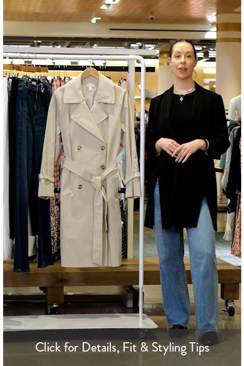 Stretch Cotton Trench Coat video