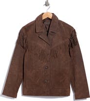 BLANKNYC Suede Fringe Blazer
