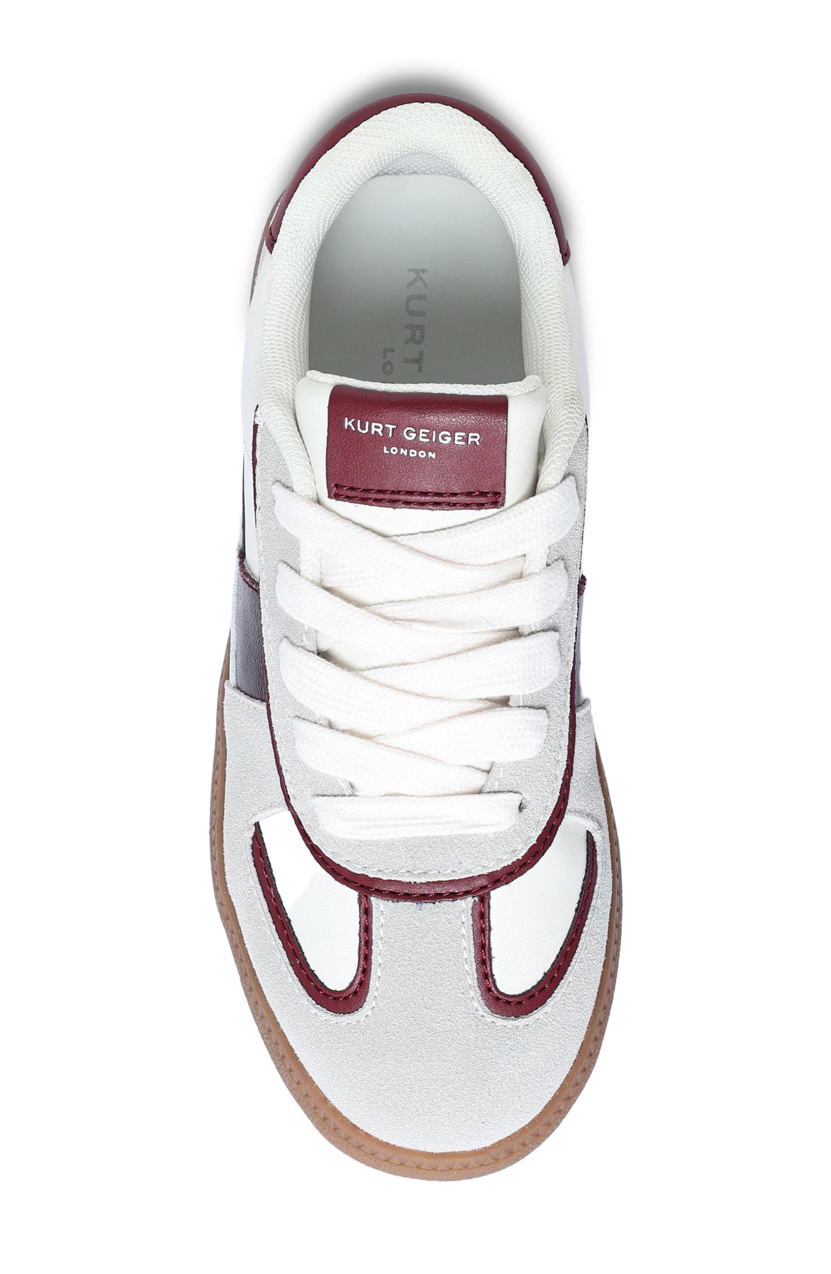 Kurt Geiger London Kids' Lloyd Sneaker, Alternate, color, White/ Red