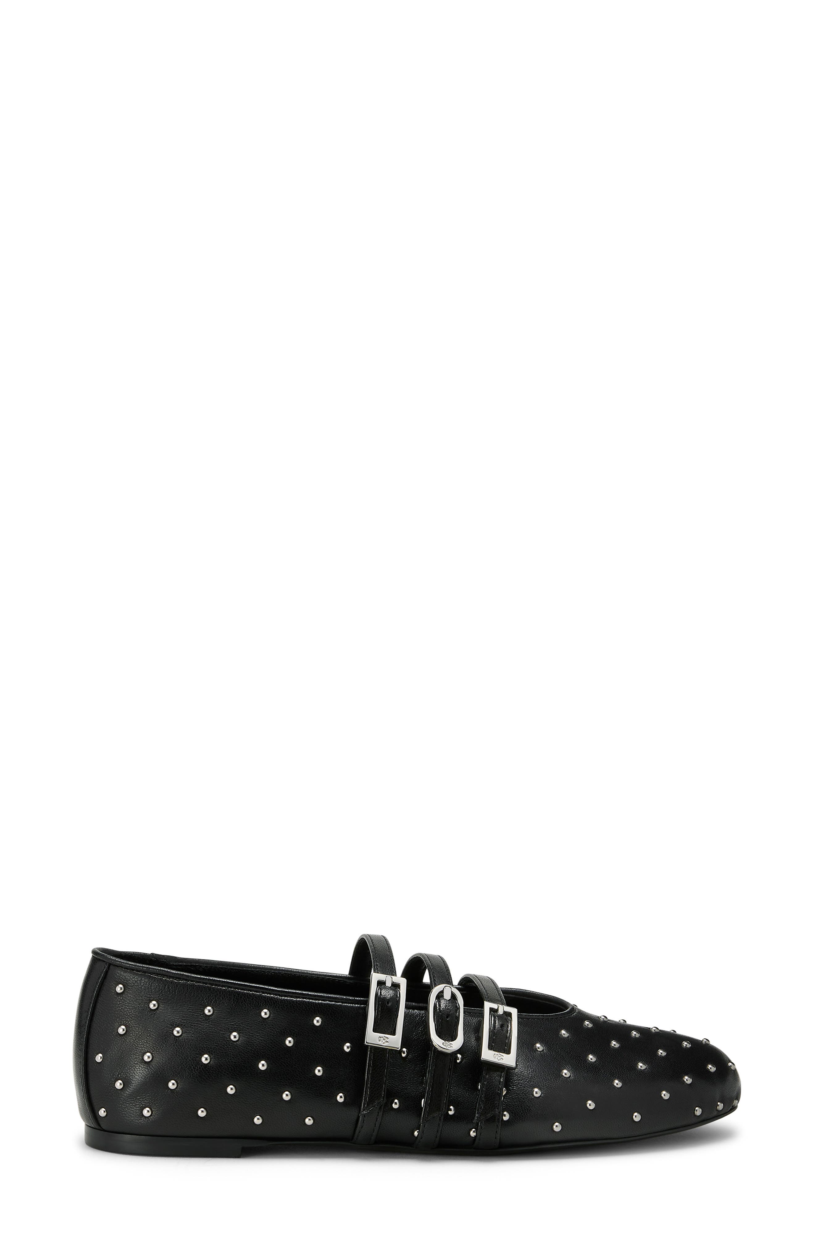 Stuart Weitzman Sostud Mary Jane Ballet Flat, Alternate, color, Black