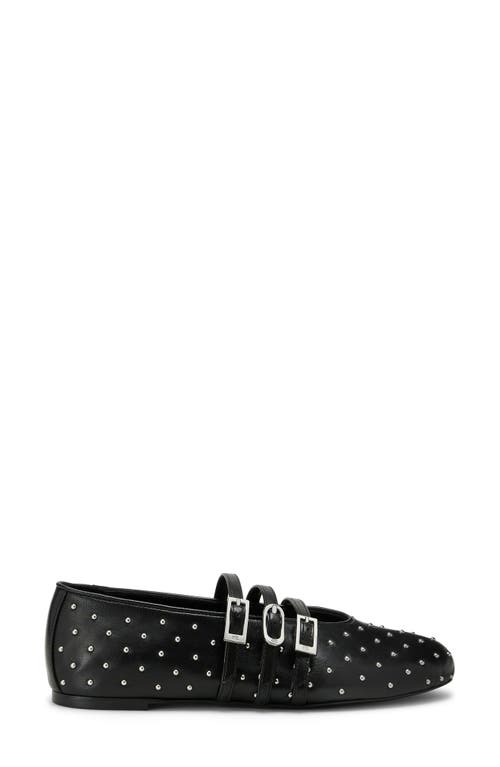 Stuart Weitzman Sostud Mary Jane Ballet Flat In Black