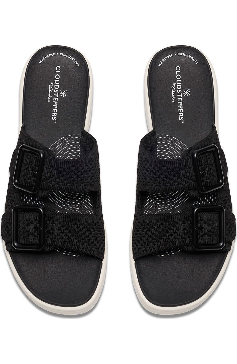 Clarks<sup>®</sup> Drift Faye Wedge Slide Sandal, Alternate, color, Black