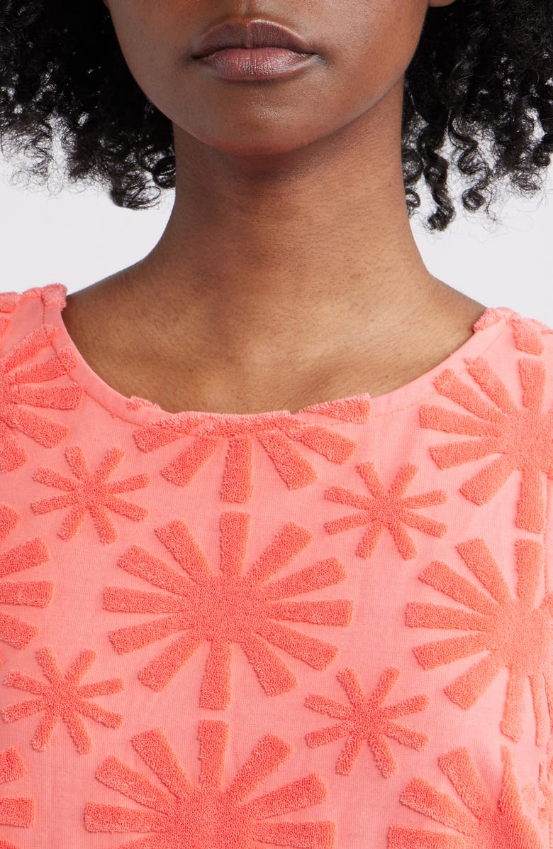 Rails Ginger Terry Sleeveless A-Line Minidress, Alternate, color, Red Sunburst Jacquard