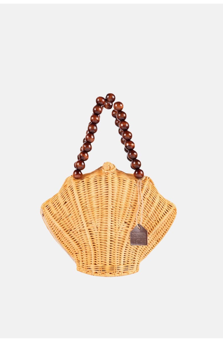 Jelavu Shelly Woodbead Crossbody Bag, Main, color, Natural