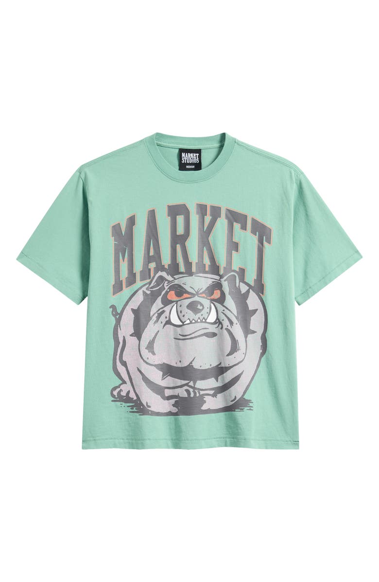 MARKET Angry Bulldog Graphic T-Shirt, Main, color, Green